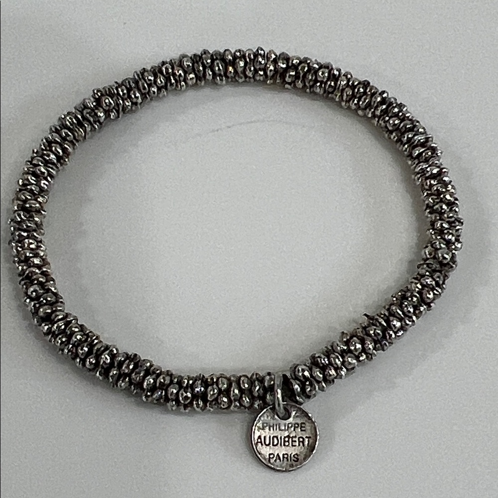 Philippe Audibert Textured Silver Bracelet
